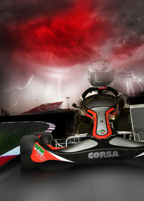Poster Corsa racing Kart